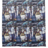 Fischkopfsuppe, Singapur Duschvorhang (Vorderseite)