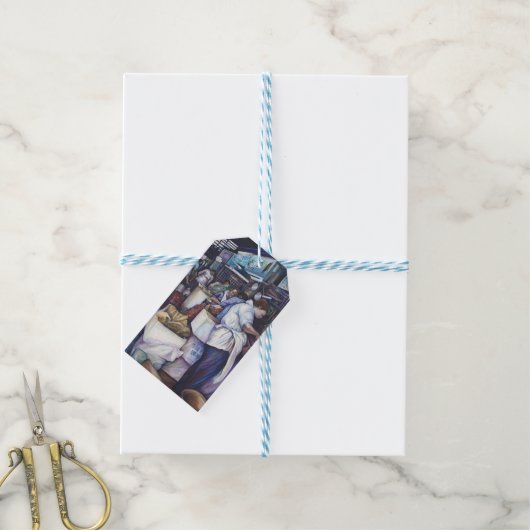 Fischkopfsuppe, Singapur Geschenkanhänger (Mit Garn)