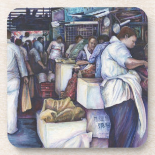 Fischkopfsuppe, Singapur Getränkeuntersetzer