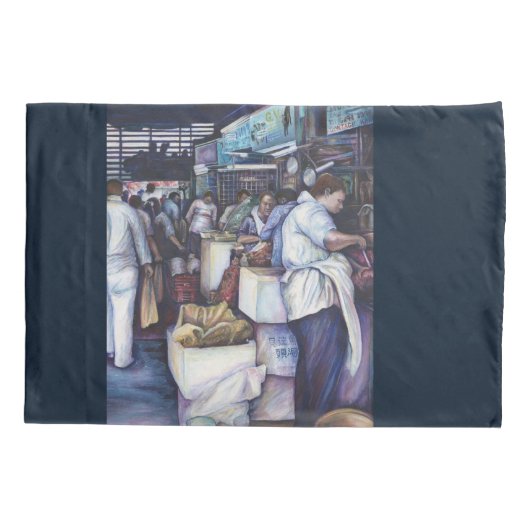 Fischkopfsuppe, Singapur Kissenbezug (Rückseite)