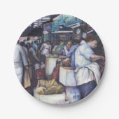 Fischkopfsuppe, Singapur Pappteller (Vorderseite)