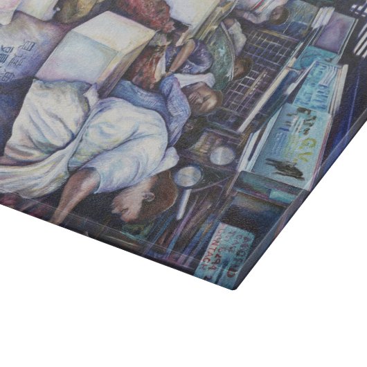 Fischkopfsuppe, Singapur Schneidebrett (Ecke)