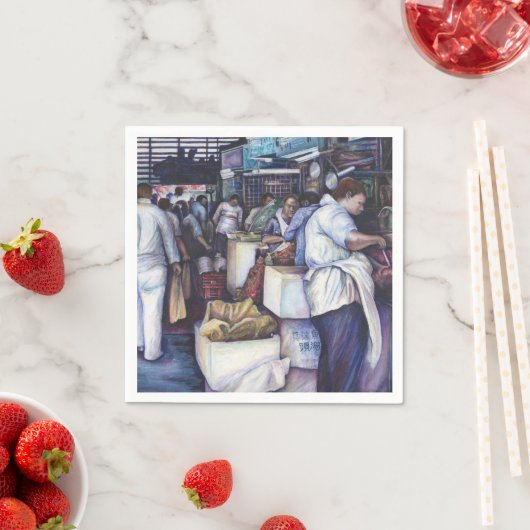 Fischkopfsuppe, Singapur Serviette (Beispiel)