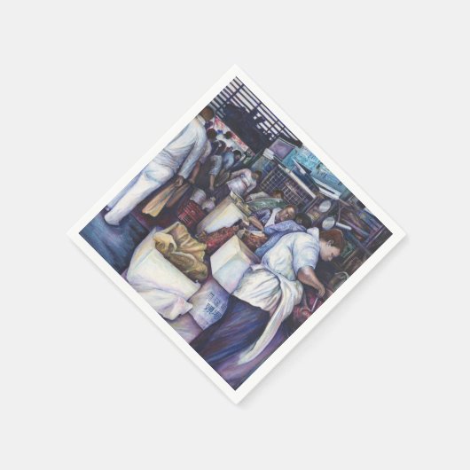 Fischkopfsuppe, Singapur Serviette (Ecke)