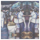 Fischkopfsuppe, Singapur Stoff (Nahaufnahme)