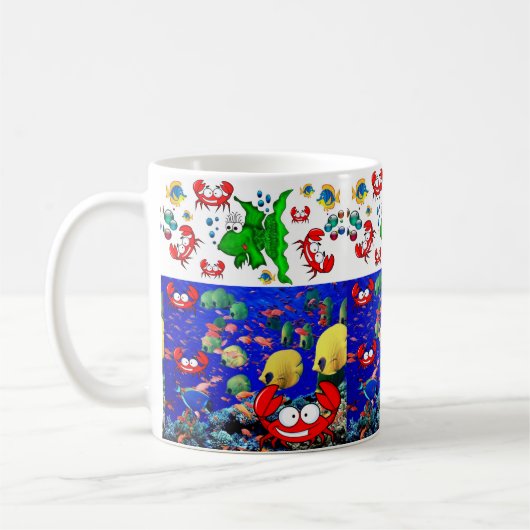 Fischkrebse Ocean Beach Tasse (Links)