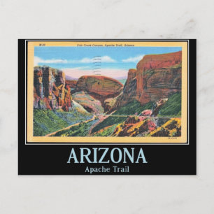 Fischkreuz Canyon, Arizona Vintag Postkarte