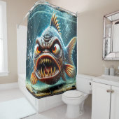 Fischkunst Duschvorhang (Beispiel)