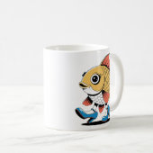 Fischkunst Kaffeetasse (VorderseiteRechts)