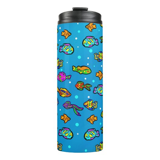 Fischkunst Thermosbecher (Vorderseite)