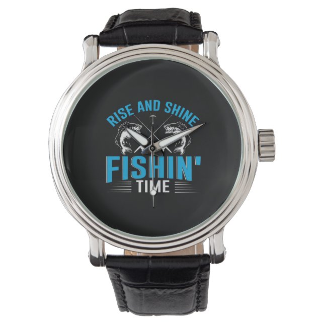 Fischkunstaufstieg und Hochseefischerei Armbanduhr (Vorderseite)