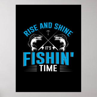 Fischkunstaufstieg und Hochseefischerei Poster