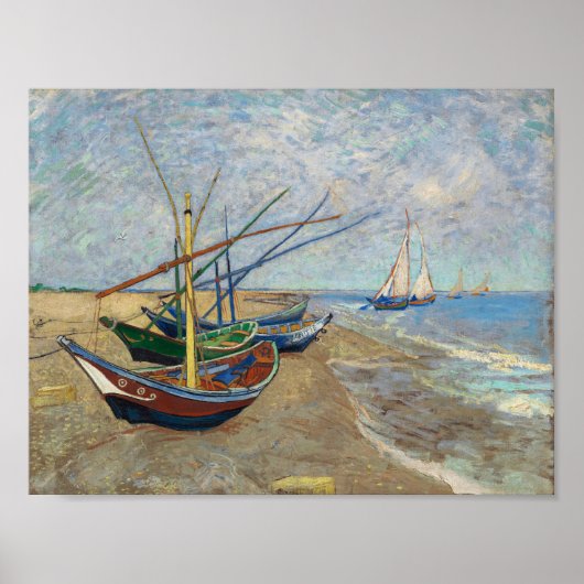 Fischkutter - Vincent Van Gogh 1888 Poster (Vorne)