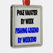 Fischleder Pole Vaulter Ornament Aus Metall (Rechts)