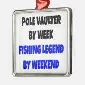 Fischleder Pole Vaulter Ornament Aus Metall (Links)