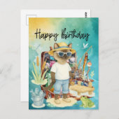 Fischliebhaber Hochseefischen Postkarte (Vorne/Hinten)