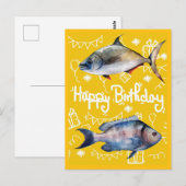 Fischliebhaber Hochseefischen Postkarte (Vorne/Hinten)