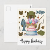 Fischliebhaber Hochseefischen Postkarte (Vorne/Hinten)