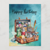 Fischliebhaber Hochseefischen Postkarte (Vorderseite)