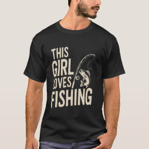 Fischliebhaber-Mädchendesign für Frauen, Teenager T-Shirt