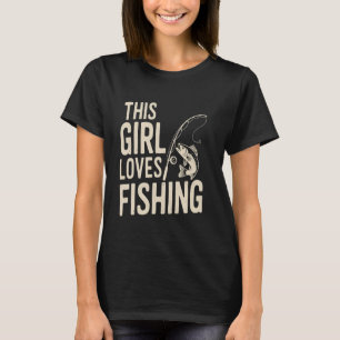 Fischliebhaber-Mädchendesign für Frauen, Teenager T-Shirt