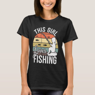 Fischliebhaber-Mädchendesign für Frauen, Teenager T-Shirt