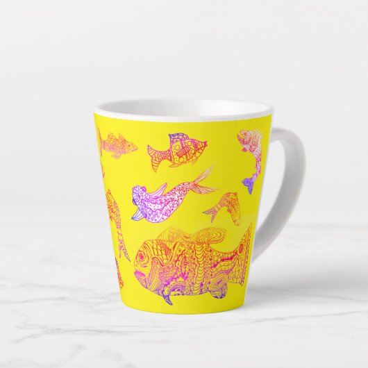 Fischliebhaber Mug Milchtasse (Rechte Ecke)