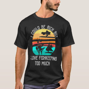 Fischliebhaber Vintage Retro Aquarium Fisch Aquari T-Shirt