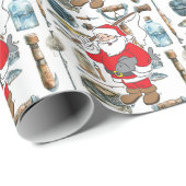 Fischliebhaber Weihnachten Weihnachten Geschenkpapier (Rolleneckpunkt)