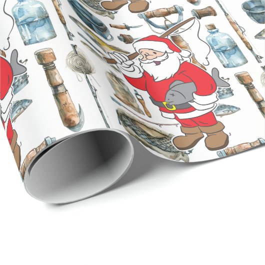 Fischliebhaber Weihnachten Weihnachten Geschenkpapier (Rolleneckpunkt)