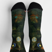 Fischmagie, Paul Klee Abstrakte Kunst Socken (Oben)