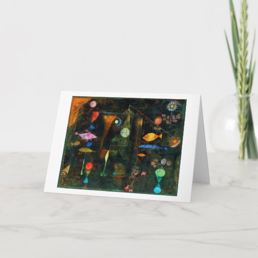 Fischmagie, Paul Klee Karte (Vorderseite)