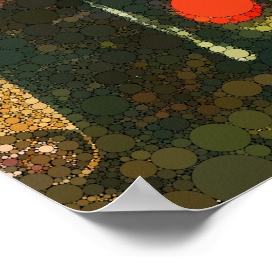 Fischmagie, Unendlichkeit Punkte nach Paul Klee Poster (Ecke)