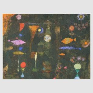 Fischmagie, Unendlichkeit Punkte nach Paul Klee Seidenpapier