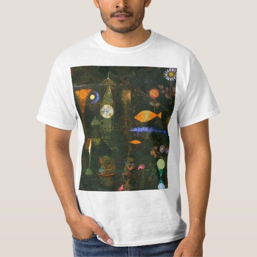 Fischmagie, Unendlichkeit Punkte nach Paul Klee T-Shirt (Vorderseite)