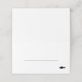 Fischmahlzeiten Platzkarte (Außenseite Aufgefaltet)