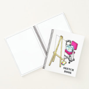 Fischmaler ("Aquarell") - Skizzenbuch Notizblock