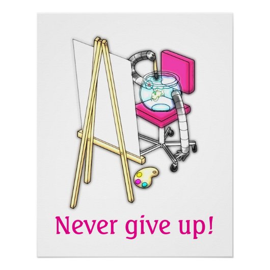Fischmaler ("Wasserfarbe") - Poster (Vorderseite)