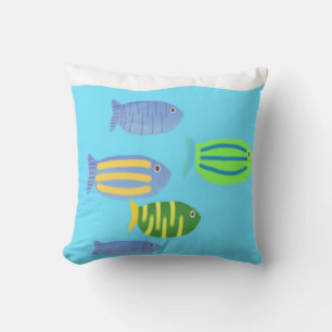 Fischmalerei Kissen