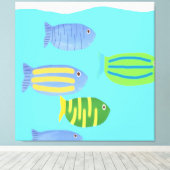 Fischmalerei Leinwanddruck (Insitu (Holzboden))