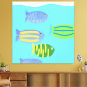 Fischmalerei Leinwanddruck (Insitu (Wohnzimmer))