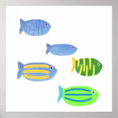 Fischmalerei Poster (Vorne)