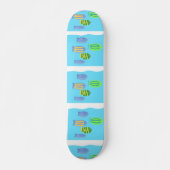Fischmalerei Skateboard (Vorne)