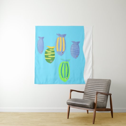 Fischmalerei Wandteppich (Beispiel (Horizontal))