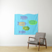 Fischmalerei Wandteppich (Beispiel)