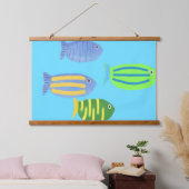 Fischmalerei Wandteppich Mit Holzrahmen (Schlafzimmer)