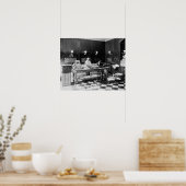 Fischmarkt, 1895. Vintages Foto Poster (Küche)