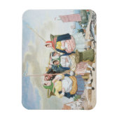 Fischmarkt am Meer, c.1860 (Erdöl auf Leinwand) Magnet (Vertikal)