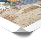 Fischmarkt am Meer, c.1860 (Erdöl auf Leinwand) Poster (Ecke)