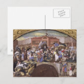 Fischmarkt bei Les Halles, c.1660 Postkarte (Vorne/Hinten)